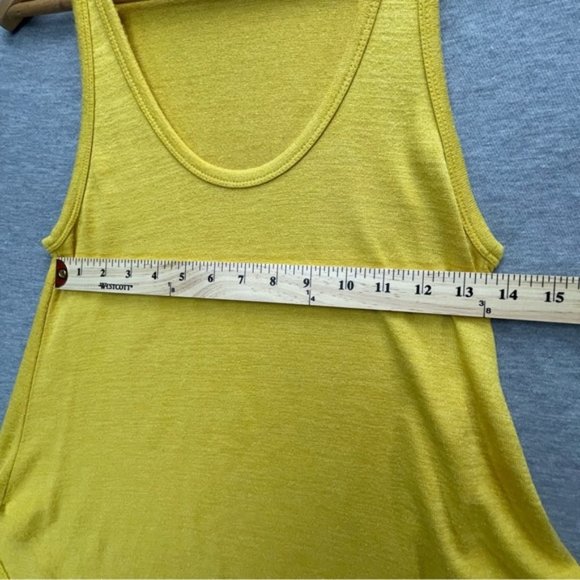 Aritzia Wilfred Free Yellow Womens Tank Top Size Small Racer Back - Picture 7 of 9